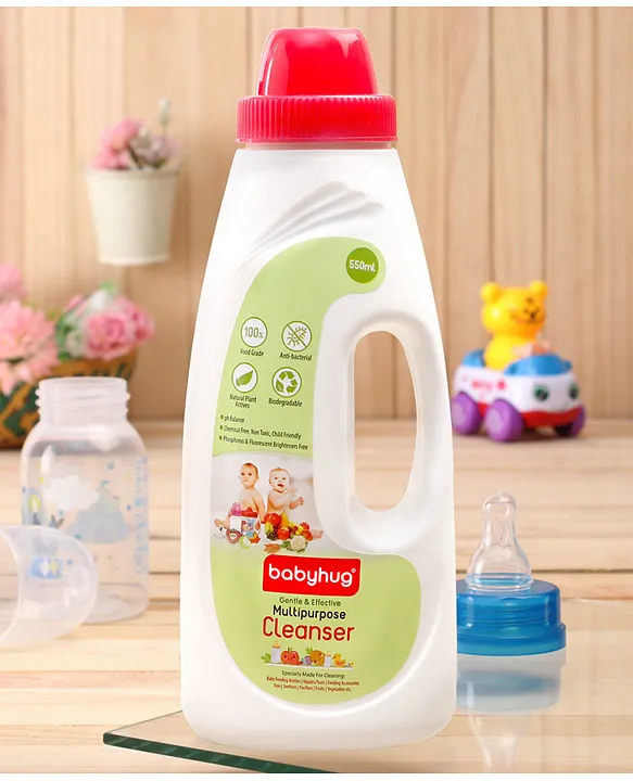 Babyhug Feeding Bottles, Accessories & Vegetables Disinfectant Liquid Cleanser (550 ML)